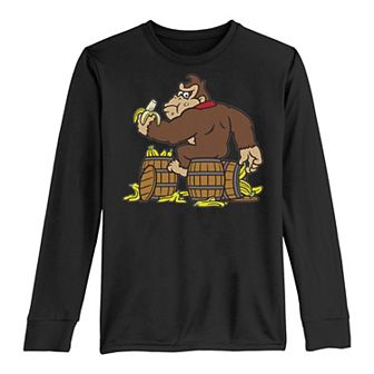 Boys 8-20 Nintendo Super Mario Banana Stack Portrait Long-Sleeve Graphic Tee
