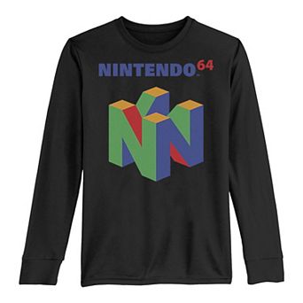Boys 8-20 Nintendo 64 Logo Colorful Long-Sleeve Graphic Tee