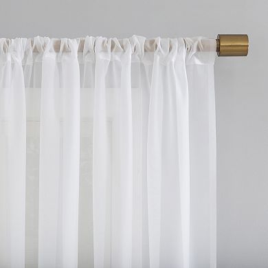 No. 918 Mallory Sheer Voile Rod Pocket Single Curtain Panel
