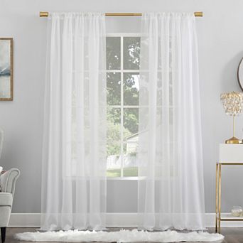 No. 918 Mallory Sheer Voile Rod Pocket Single Curtain Panel