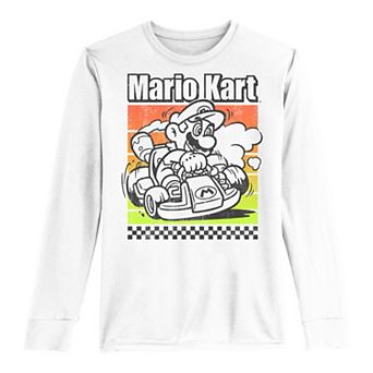 Boys 8-20 Mario Kart Color Pop Poster Long-Sleeve Graphic Tee