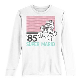 Boys 8-20 Super Mario Bros. '85 Kanji Portrait Long-Sleeve Graphic Tee