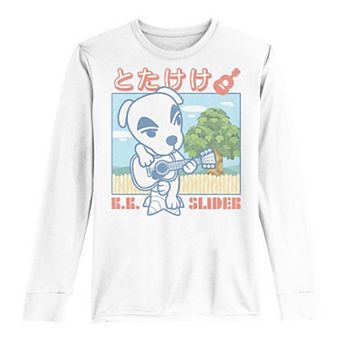 Boys 8-20 Nintendo K.K. Slider Kanji Portrait Long-Sleeve Graphic Tee