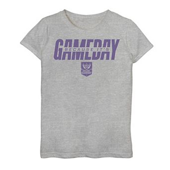Girls 7-16 ESPN College GameDay Because It's GameDay Purple Logo Graphic Tee