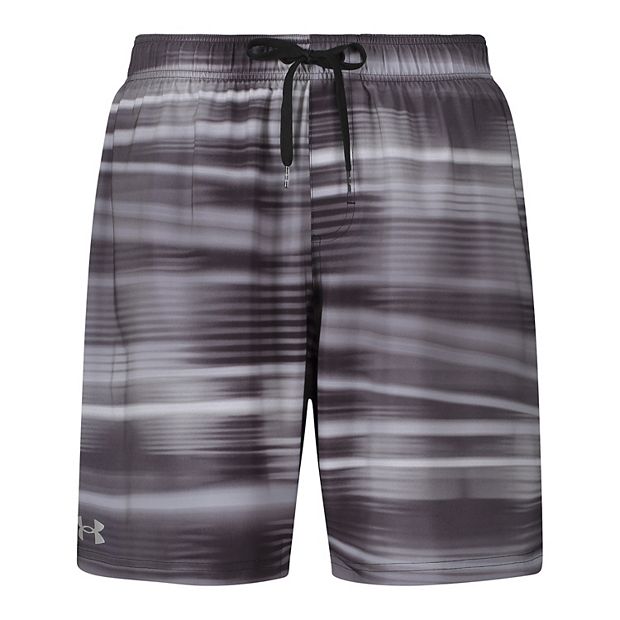 Big & Tall Under Armour Beam Striped 9-inch Swim Trunks