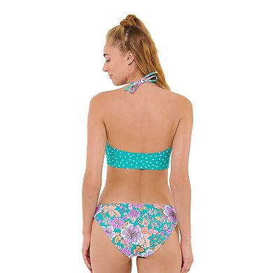 Juniors' Ninety-Nine° Reversible Halter Bikini Top