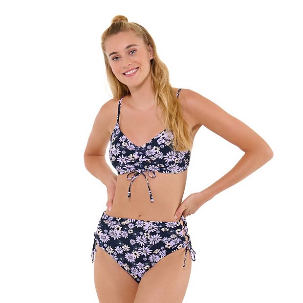 Juniors' Ninety-Nine° Ruched Bikini Top