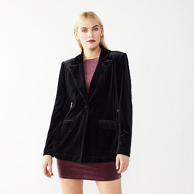 Kohls velvet jacket best sale