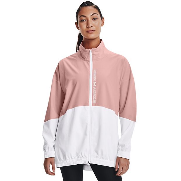 Under Armour Women's Woven Full Zip Oversized Jacket