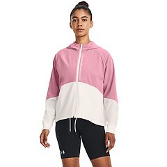 bra Under Armour Infinity High Zip - Pink Elixir/White - women´s