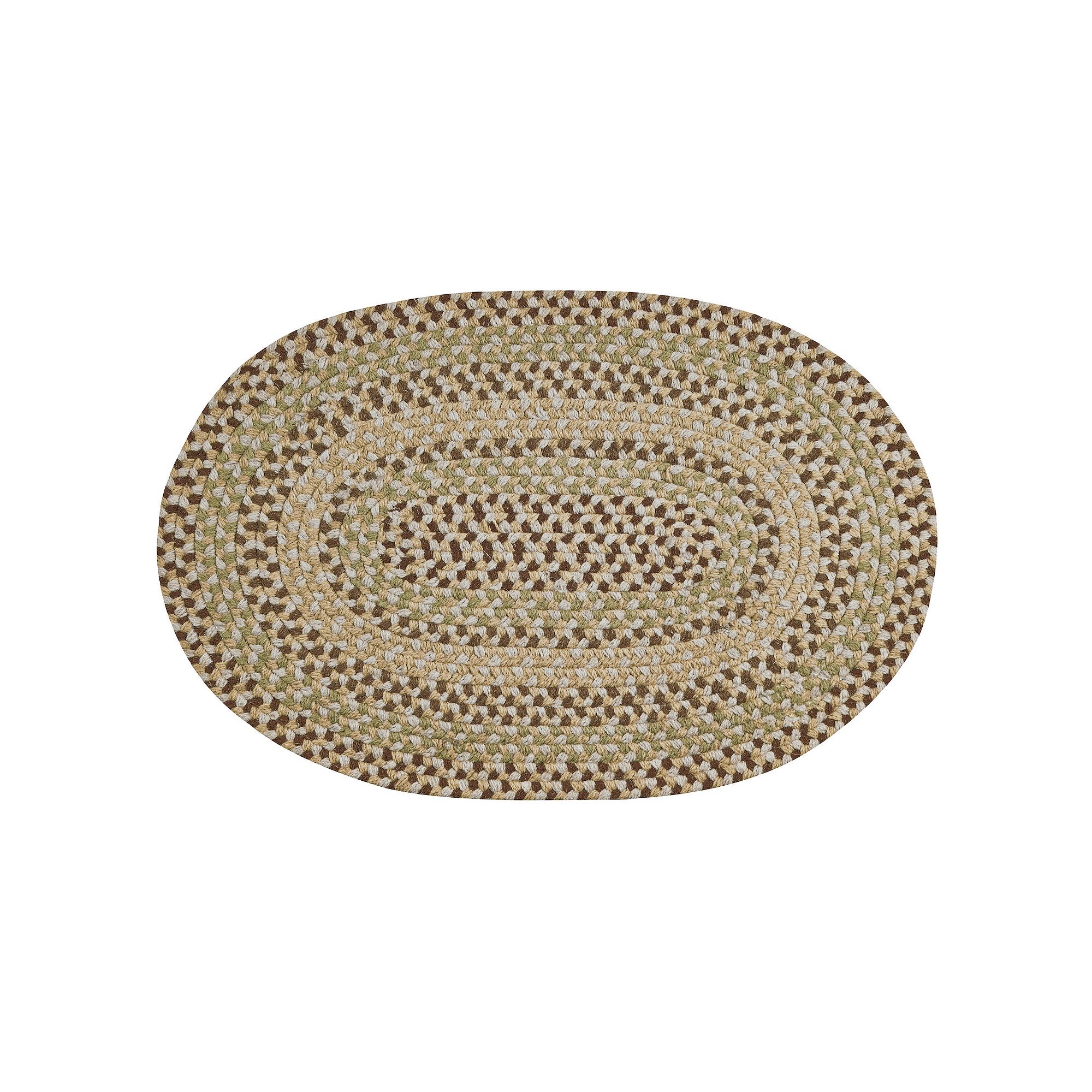 Better Trends Woodbridge Braided Wool Rug, Ivory