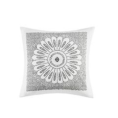 INK+IVY Kiran Embroidered Oblong Pillow in Blue