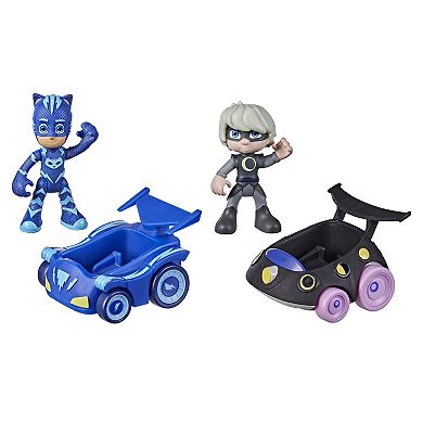 PJ Masks Catboy vs Luna Girl Action Figures and Vehicles Set by Hasbro