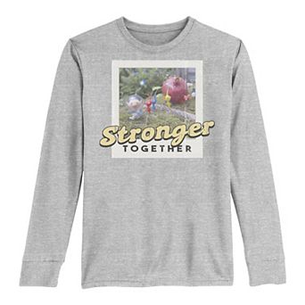 Boys 8-20 Pikmin Stronger Together Photo Fruit Carry Long-Sleeve Graphic Tee