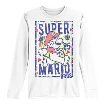 Boys 8-20 Super Mario Bros 85 Retro Portrait Long-Sleeve Graphic Tee