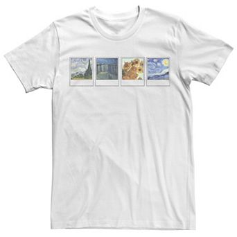 Juniors' Trendy Van Gogh Polaroids Boyfriend Tee