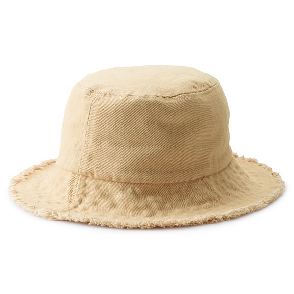 Women's Frayed Edge Bucket Hat