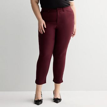 Plus Size Nine West Slim-Cut Ankle Pants