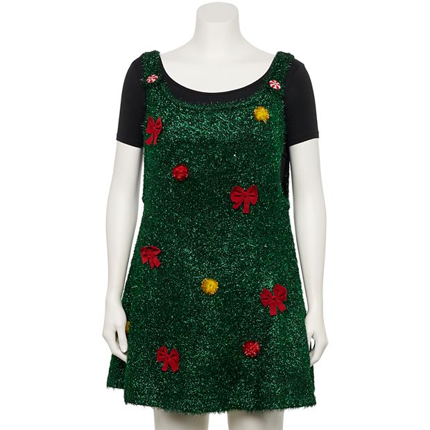 Plus Size Christmas Tree Dress