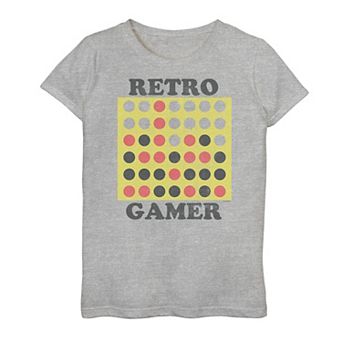 Girls 7-16 Connect 4 Retro Gamer Graphic Tee
