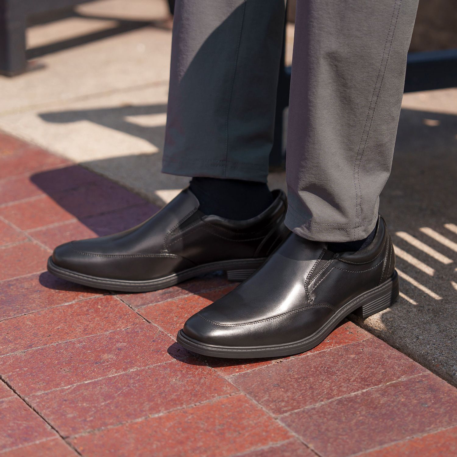 Nunn Bush® Jarvis Men's Moc Toe Slip-On Dress Shoes