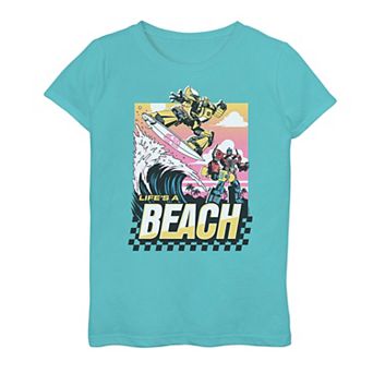 Girls 7-16 Transformers Beach Day Graphic Tee