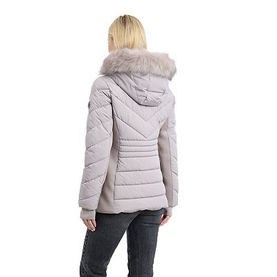 Women's London Fog Short Puffer Coat