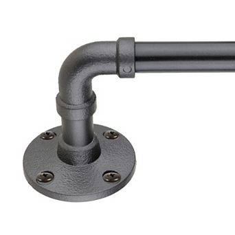 Decopolitan 5/8" Pipe Adjustable Curtain Rod Set