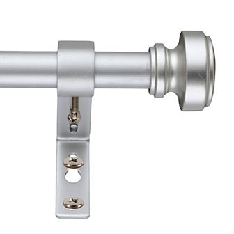 Decopolitan Knob Cap Adjustable 3/4" Curtain Rod Set