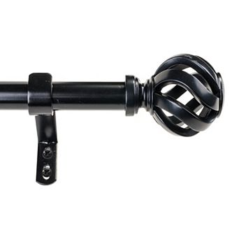 Decopolitan Adjustable 1" Curtain Rod Set