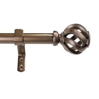 Decopolitan Adjustable 1" Curtain Rod Set