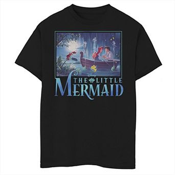Disney's The Little Mermaid Ariel & Eric Boys 8-20 Grotto Portrait Graphic Tee