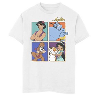Disney's Aladdin Group Shot Box Up Boys 8-20 Graphic Tee