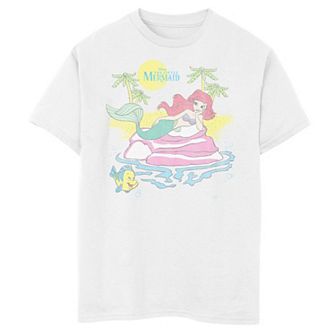 Disney's The Little Mermaid Ariel Boys 8-20 Beach Portrait Graphic Tee