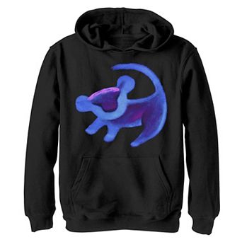 Boys 8-20 Disney Lion King Simba Cave Painting Blue Hue Hoodie