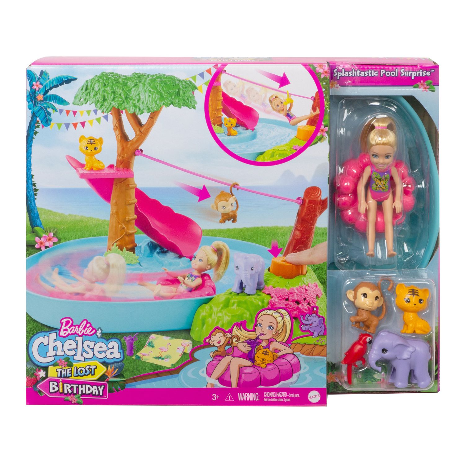 barbie and chelsea the lost birthday splashtastic pool surprise