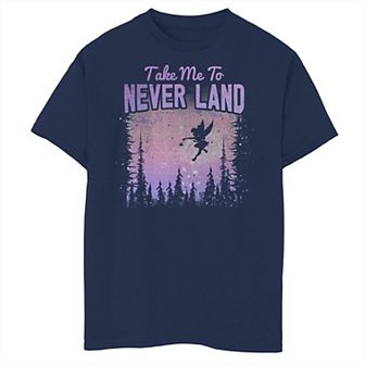 Disney's Peter Pan Boys 8-20 Take Me To Neverland Night Sky Graphic Tee