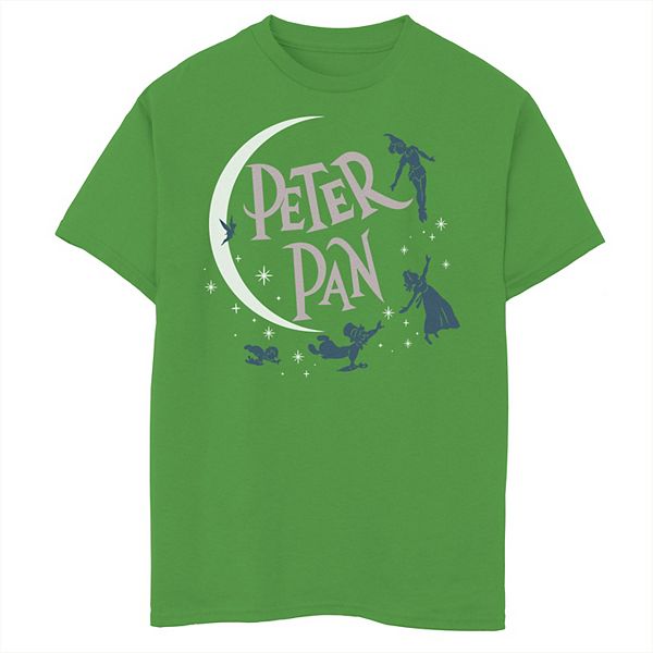 Disney's Peter Pan Group Shot Crescent Moon Silhouette Boys 8-20 ...