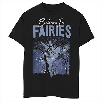 Disney's Peter Pan Tinkerbell Boys 8-20 Believe In Fairies Graphic Tee