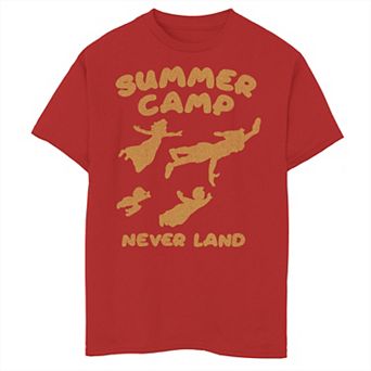 Disney's Peter Pan Boys 8-20 Summer Camp Never Land Silhouettes Graphic Tee