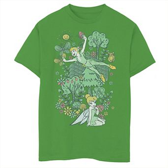 Disney's Peter Pan Tinker Bell Summer Doodle Boys 8-20 Graphic Tee
