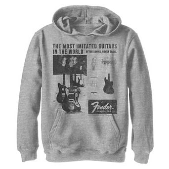 Boys 8-20 Fender The Most Imitated Guitars In The World Hoodie