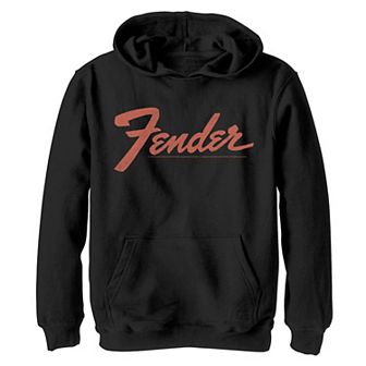 Boys 8-20 Fender Simple Orange Logo Hoodie