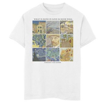 Boys 8-20 Trendy Van Gogh Grid Graphic Tee