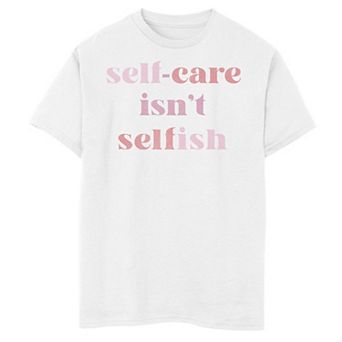 Boys 6-20 Trendy Self Care Text Graphic Tee