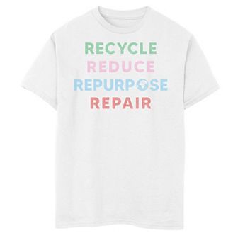 Boys 8-20 Trendy Recycle Repair Graphic Tee