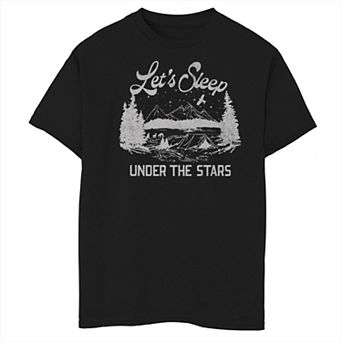 Boys 8-20 Fifth Sun Let's Sleep Under The Stars Landscape Stamp Graphic Tee