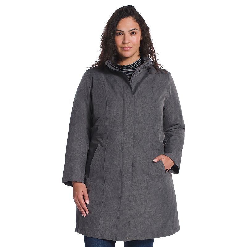 Plus Size Eddie Bauer Girl On The Go Insulted Trench Coat, Womens, Size: 3