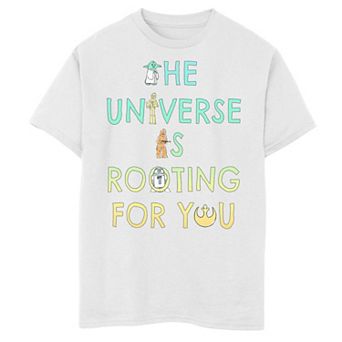 Boys 8-20 Star Wars Group Icons The Universe Is Rooting For You Graphic Tee