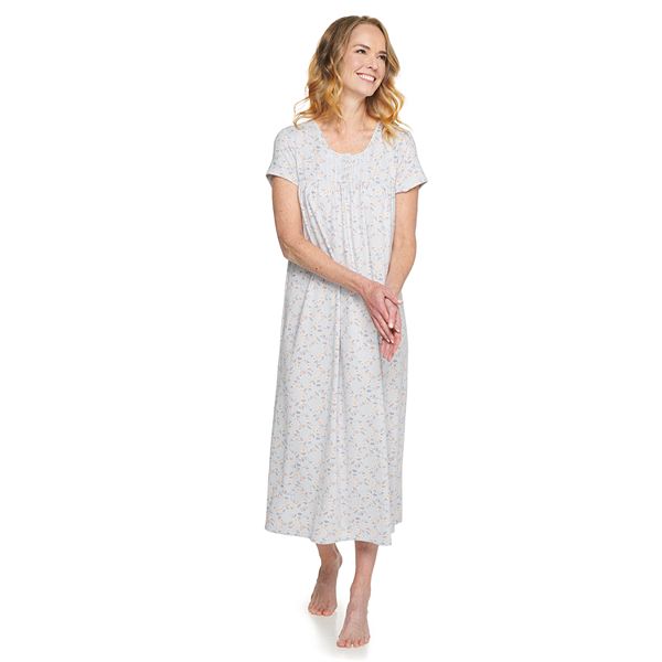 Women's Croft & Barrow® Short Sleeve Henley Nightgown